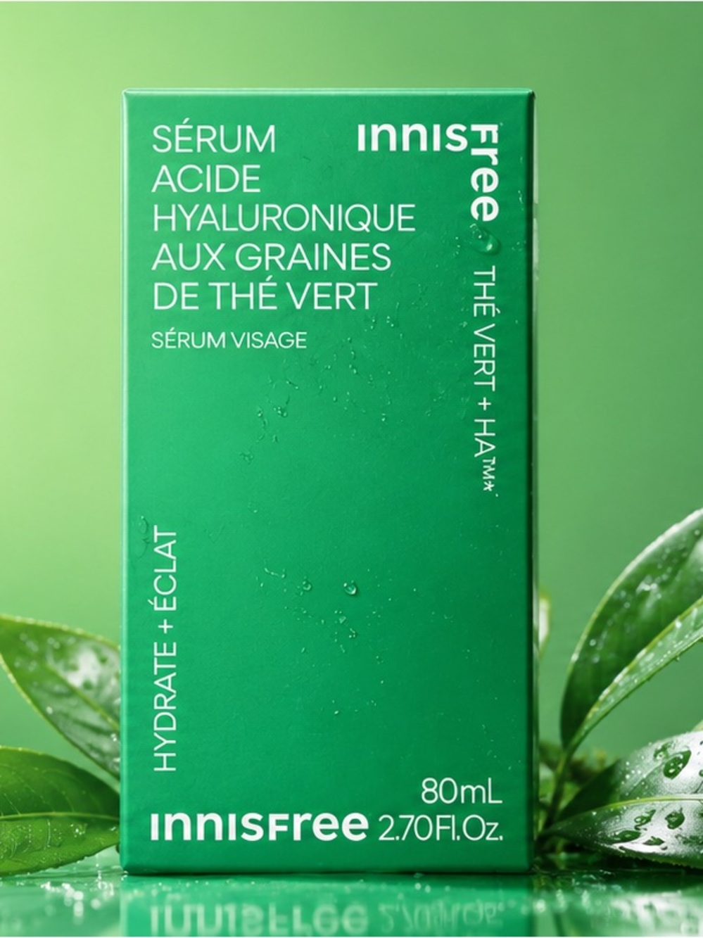 Innisfree Green Tea Hyaluronic Acid Serum – Hydrating Green Facial Serum (80mL)